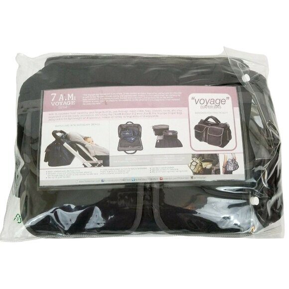 7AM Voyage Diaper Bag Changing Pad Water Repellent Lunch Box Accessories NEW - Picture 7 of 10